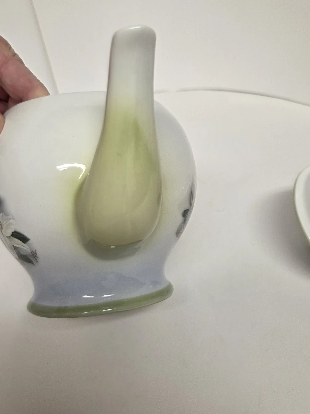 Lena Liu Hummingbird & Lilies Teleflora Ceramic Teapot Floral Bird